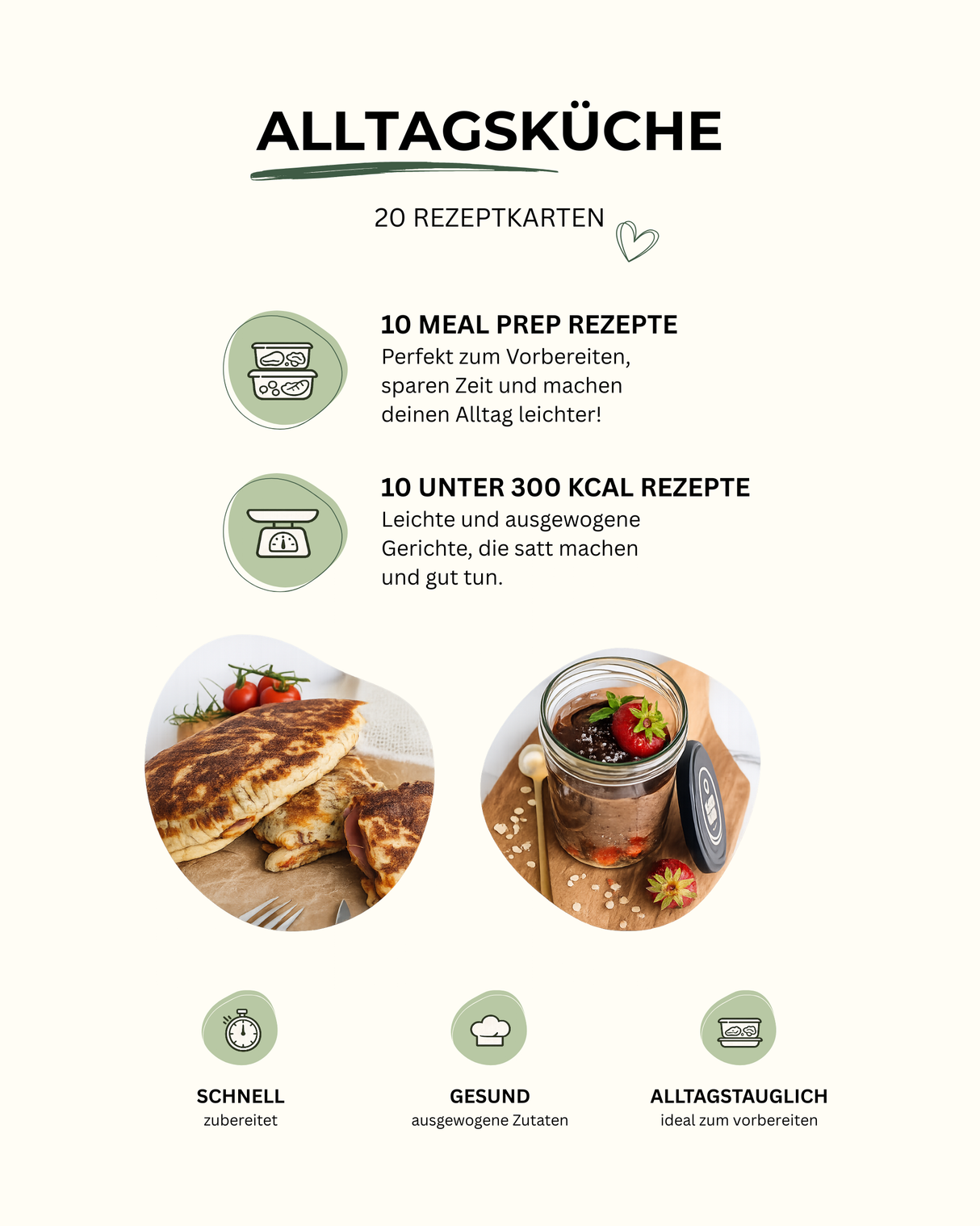 Alltagsküche – 20 Rezeptkarten für einen gesunden Alltag