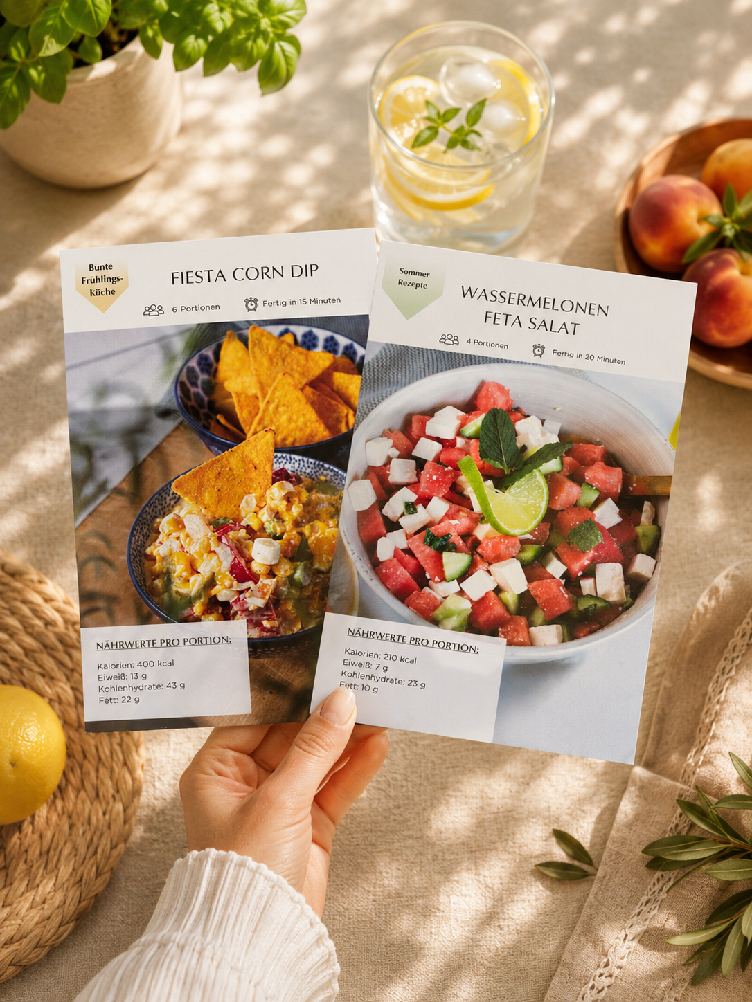 Sommerrezepte – 20 Rezeptkarten für leichte Sommertage